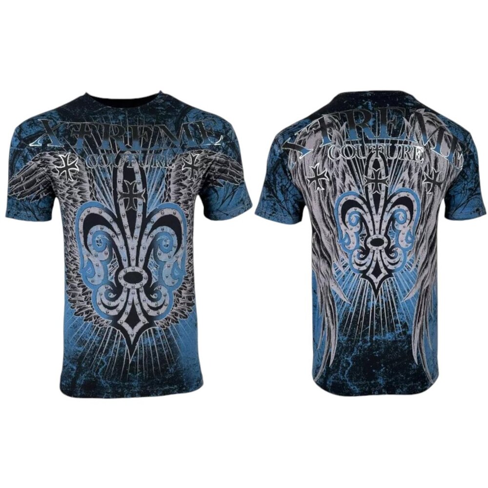 Xtreme Couture By Affliction Men's T-shirt Saga Biker Wings S-5XL - Picture 2 of 10
